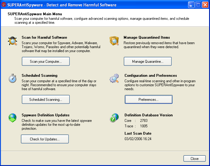 Super AntiSpyware X 10.0.1206 لمكافحة ملفات التجسس والبرمجيات الخبيثة SUPERAntiSpyware_1